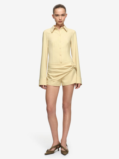 ELENORA MINI SKORT - STRAW