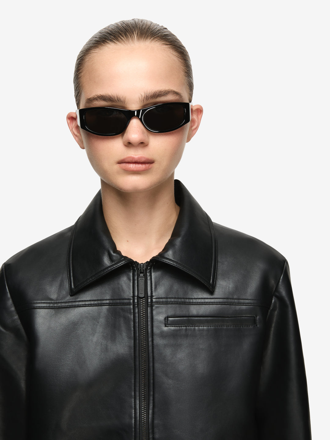SAPHIRA CROPPED JACKET - BLACK