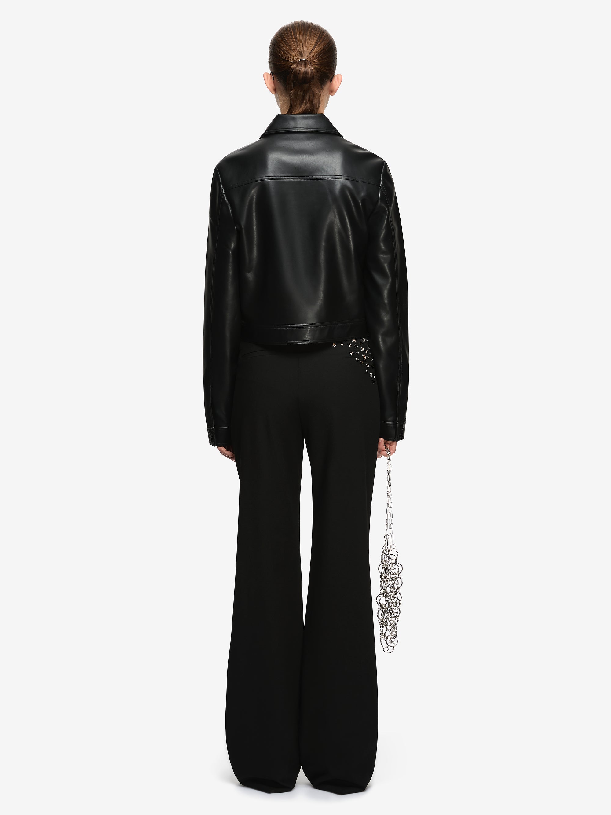 SAPHIRA CROPPED JACKET - BLACK - BEC + BRIDGE
