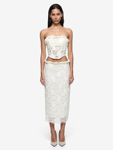JULIET MIDI SKIRT - CANNOLI