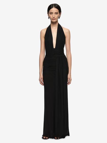 bec and bridge danika midi dress DANKA ASYM MAXI DRESS - BLACK