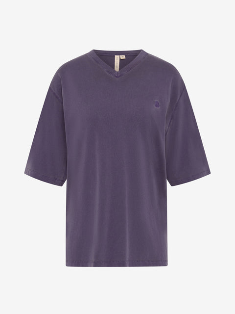 COLE V NECK TEE - AMETHYST