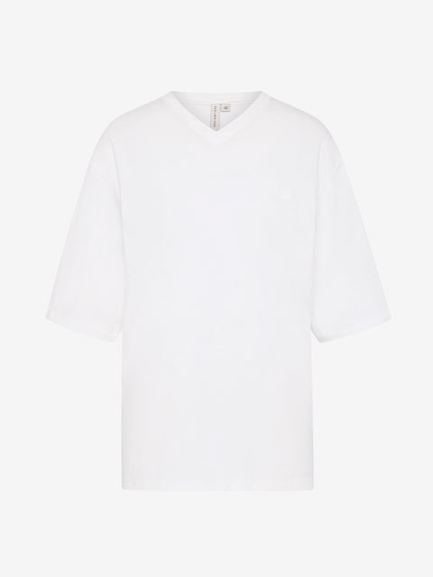 COLE V NECK TEE - IVORY