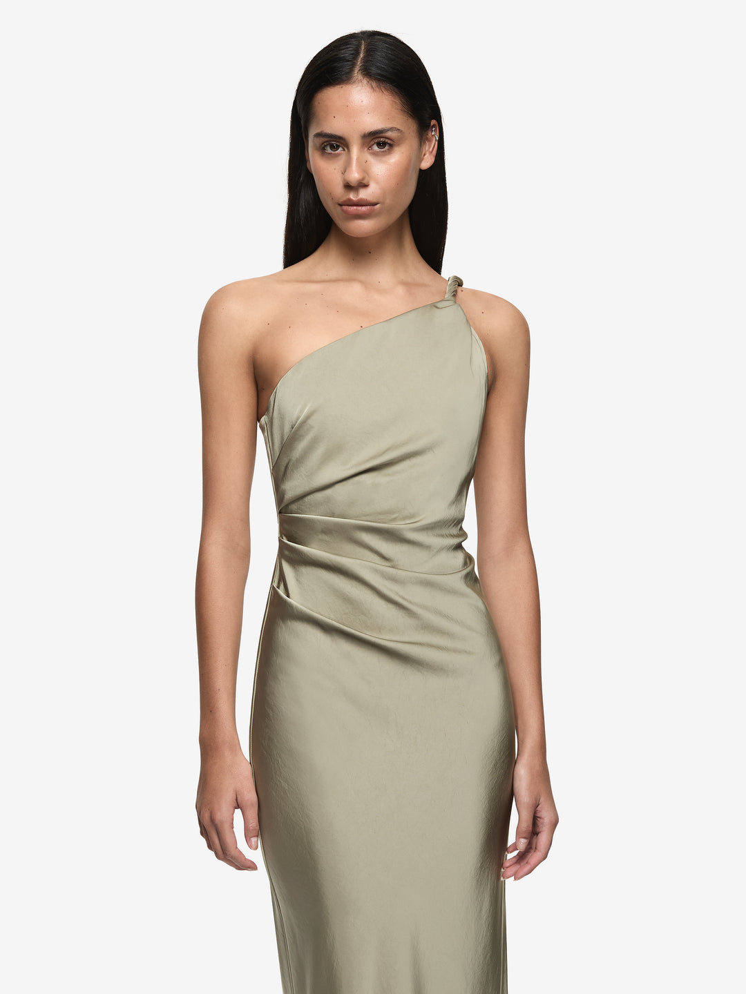 LUNETTA ASYM DRESS - SAGE