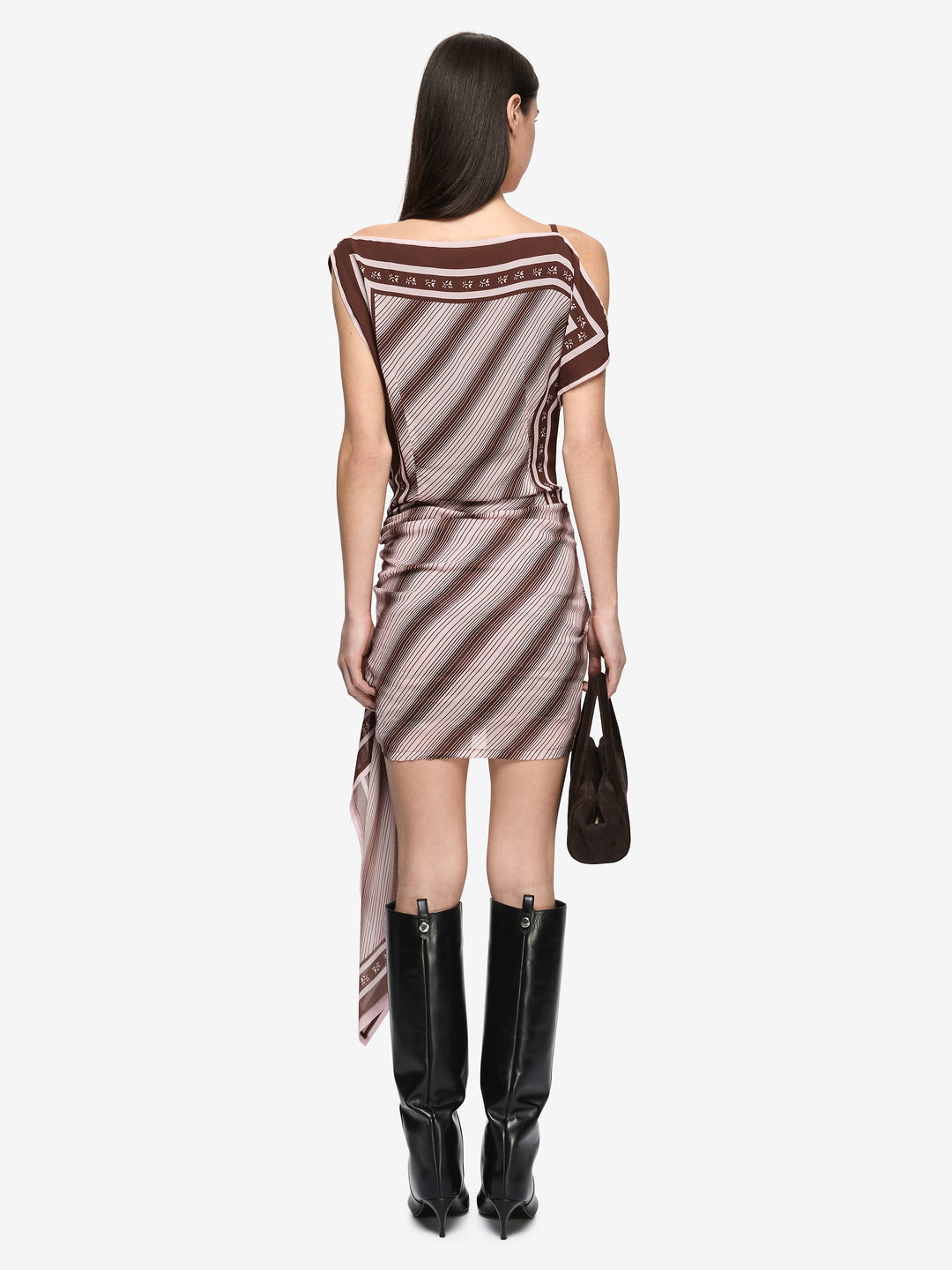 EVELY MINI DRESS  - GEO SCARF PRINT