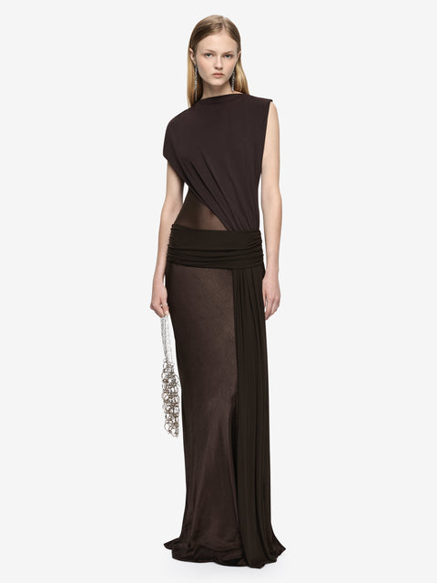 IDRAS MAXI DRESS - DARK CHOC/ESPRESSO