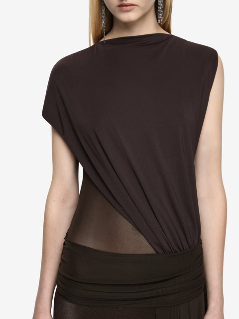 IDRAS MAXI DRESS - DARK CHOC/ESPRESSO