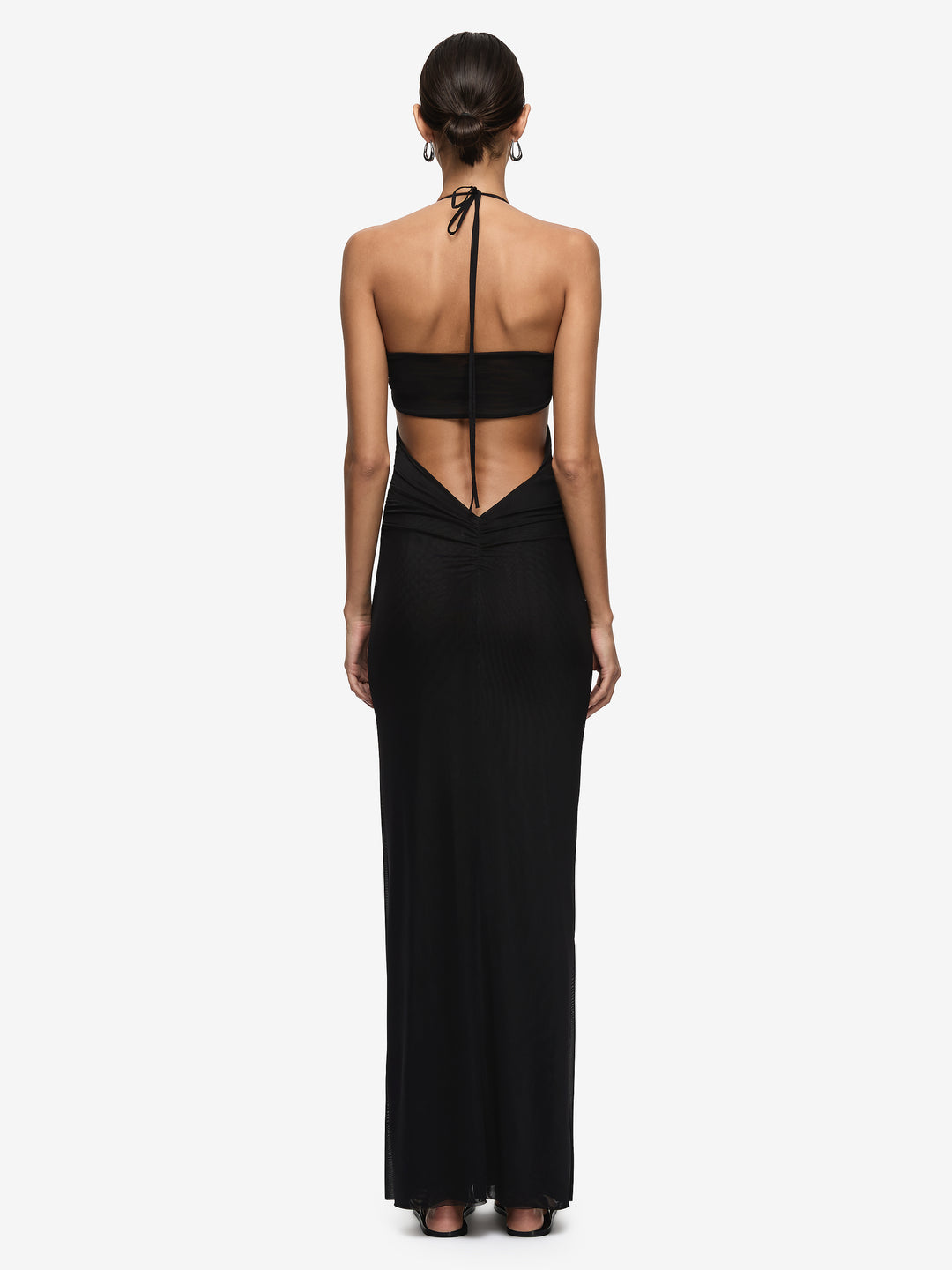 DELILA SPIRAL MAXI DRESS - BLACK