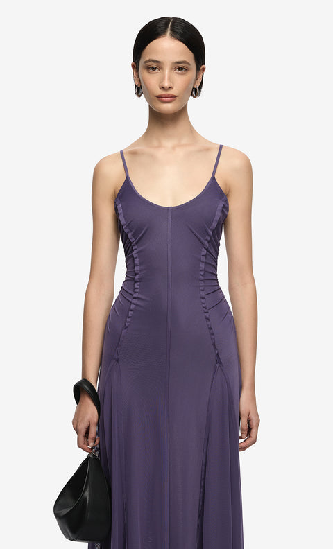 DELILA ASYM DRESS - AMETHYST