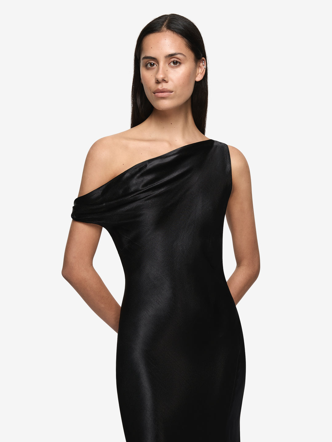 SOL ASYM DRESS - BLACK