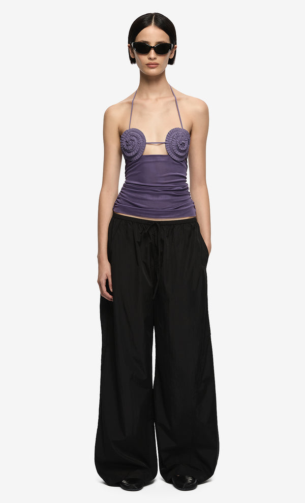 DELILA SPIRAL TOP - AMETHYST