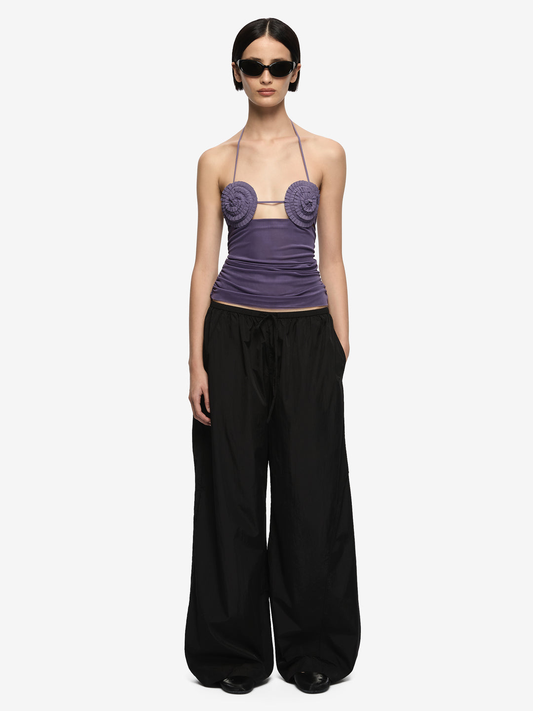 DELILA SPIRAL TOP - AMETHYST