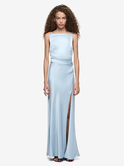 THE DREAMER MAXI DRESS - DUSTY BLUE