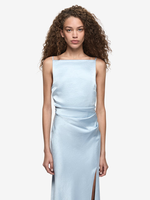 THE DREAMER MAXI DRESS - DUSTY BLUE