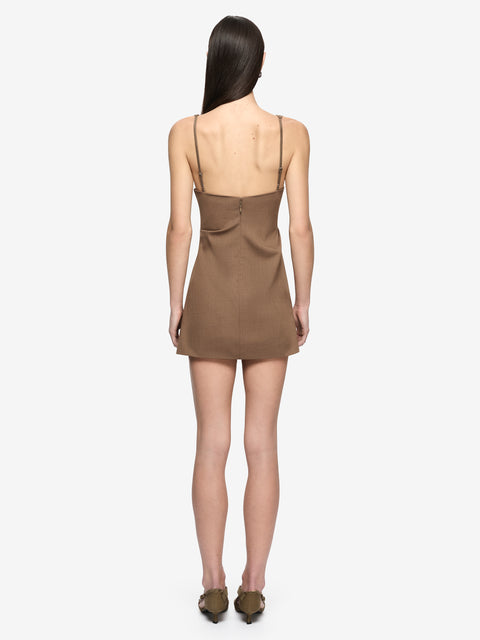 MIKA MINI DRESS - TAUPE