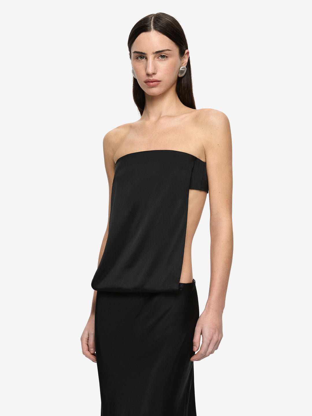 RENEE STRAPLESS MAXI DRESS - BLACK