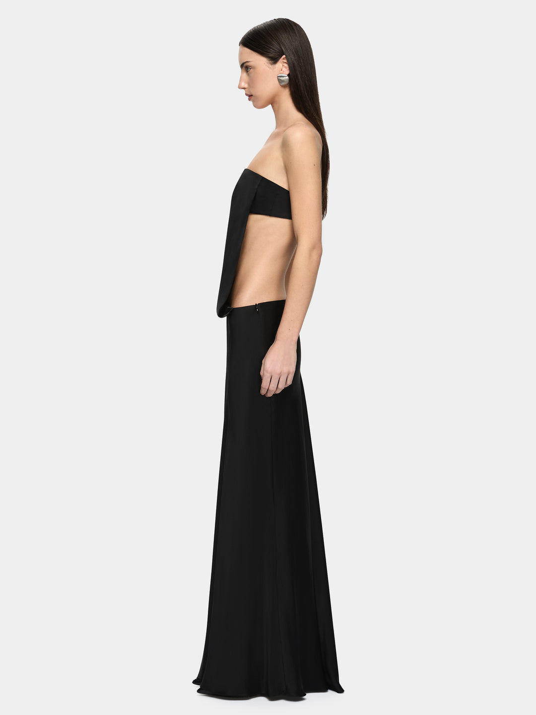 RENEE STRAPLESS MAXI DRESS - BLACK