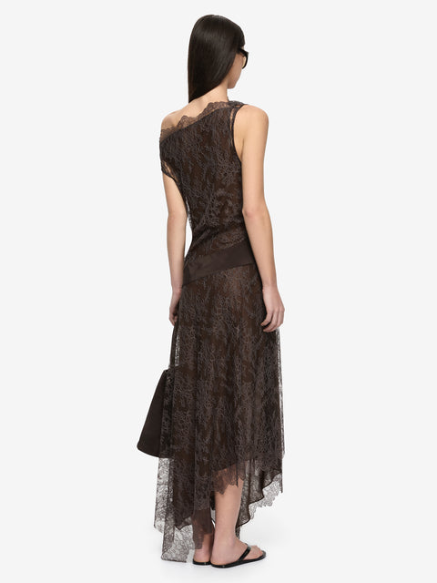 MARIKA ASYM DRESS - COFFEE