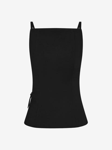 MOR BACKLESS TOP - BLACK