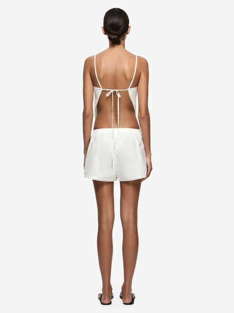 ELOWEN SCARF TOP - WHITE