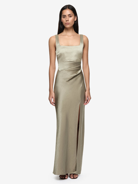 THE DREAMER SQUARE NECK DRESS - SAGE