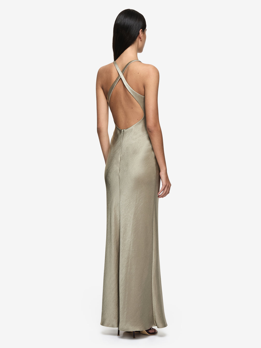 THE DREAMER V NECK DRESS - SAGE