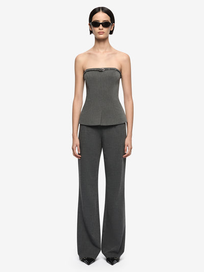 ESTELLE SLIM PANT - CHARCOAL