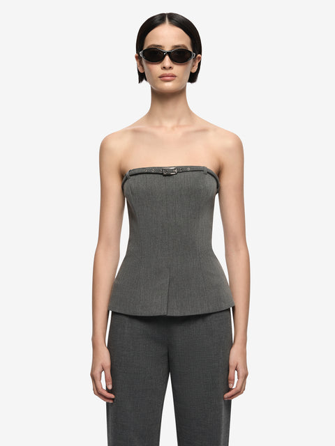 ESTELLE SLIM PANT - CHARCOAL