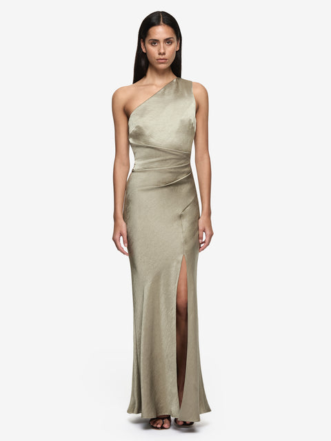 THE DREAMER ASYM DRESS - SAGE
