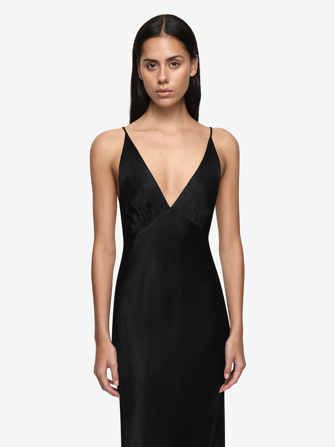 MOON DANCE V MAXI DRESS - BLACK