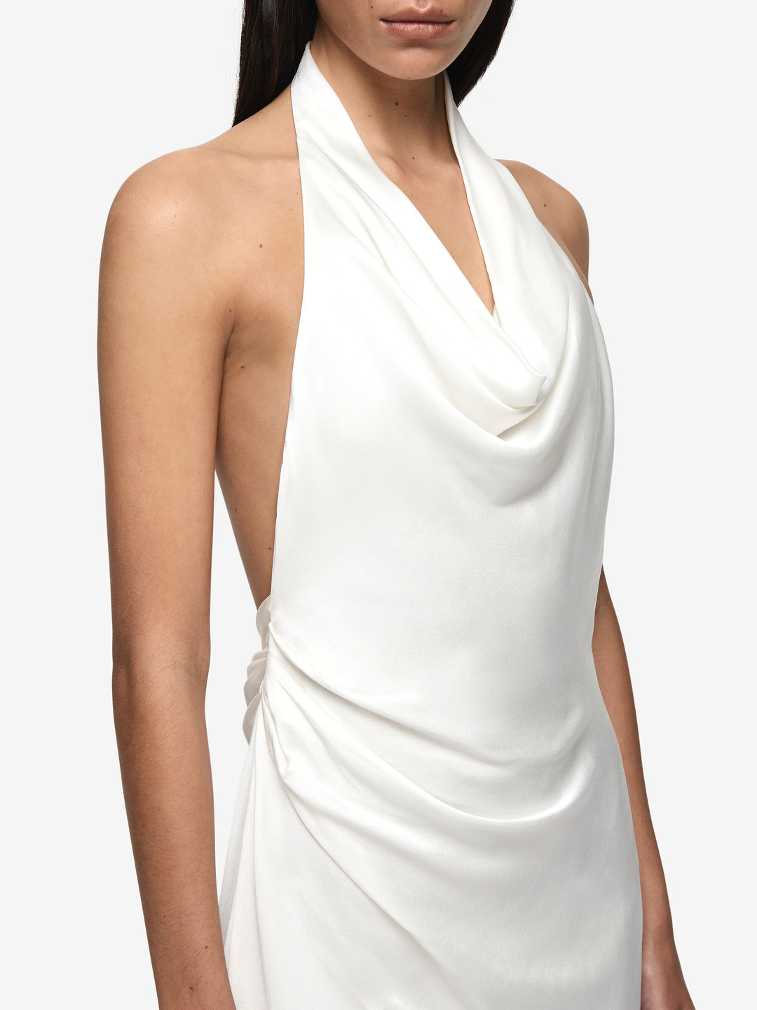 BENNET HALTER MINI DRESS - WHITE