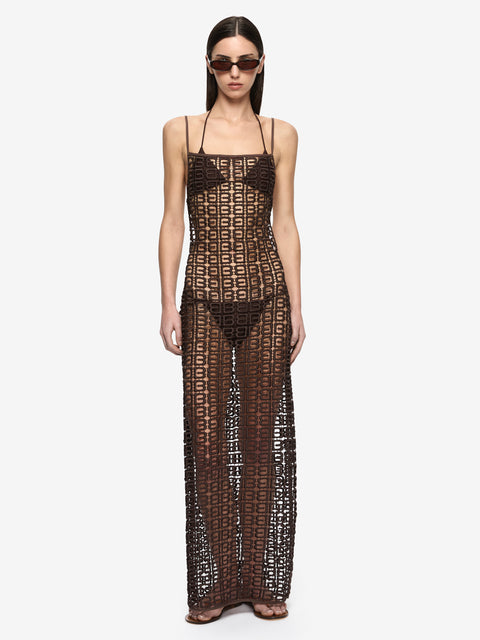 MYLOS MAXI DRESS - DARK CHOCOLATE