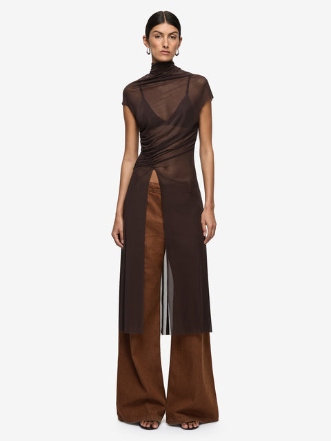 ANISTA DENIM PANT - COGNAC