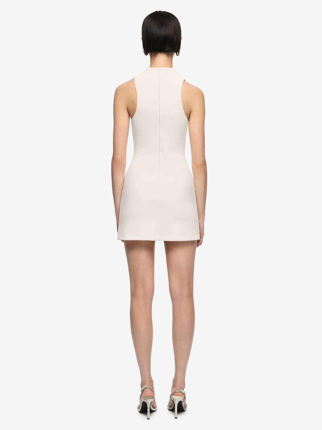 GEMMA RACER MINI DRESS - VANILLA BEAN