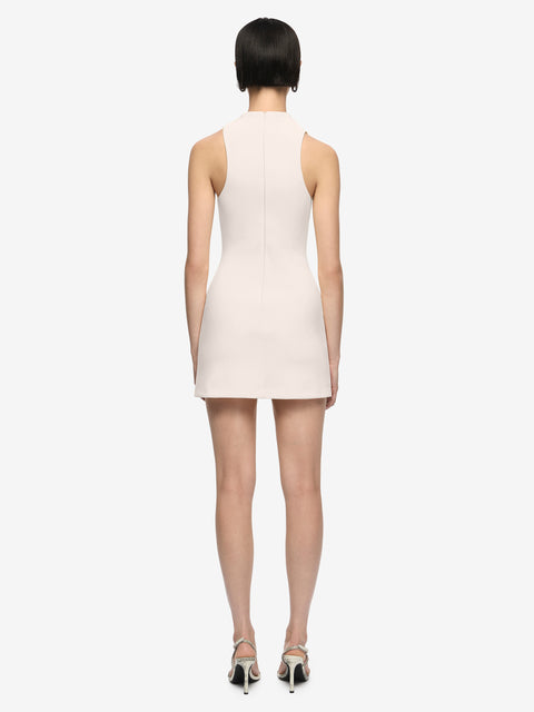 GEMMA RACER MINI DRESS - VANILLA BEAN