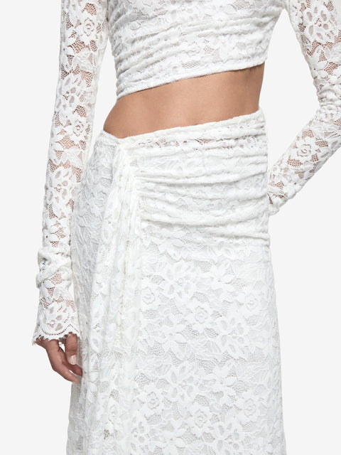 PINA LONG SLEEVE GOWN - IVORY