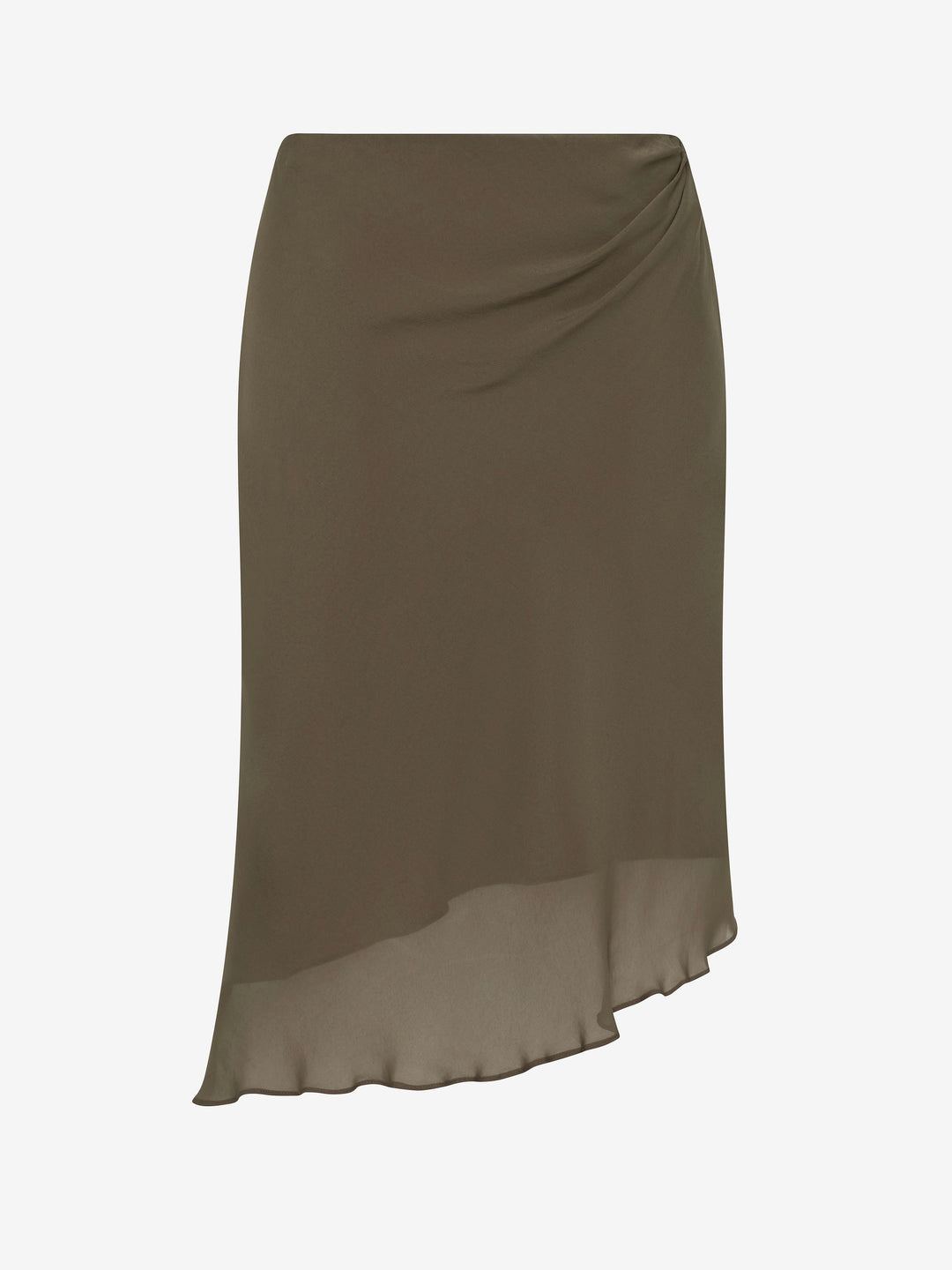 SAMANTHA ASYM SKIRT - TWIG