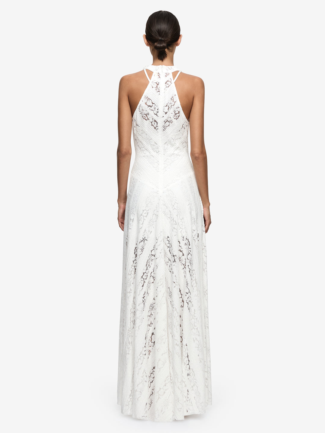 HENRIETTA HIGH NECK MAXI DRESS - WHITE