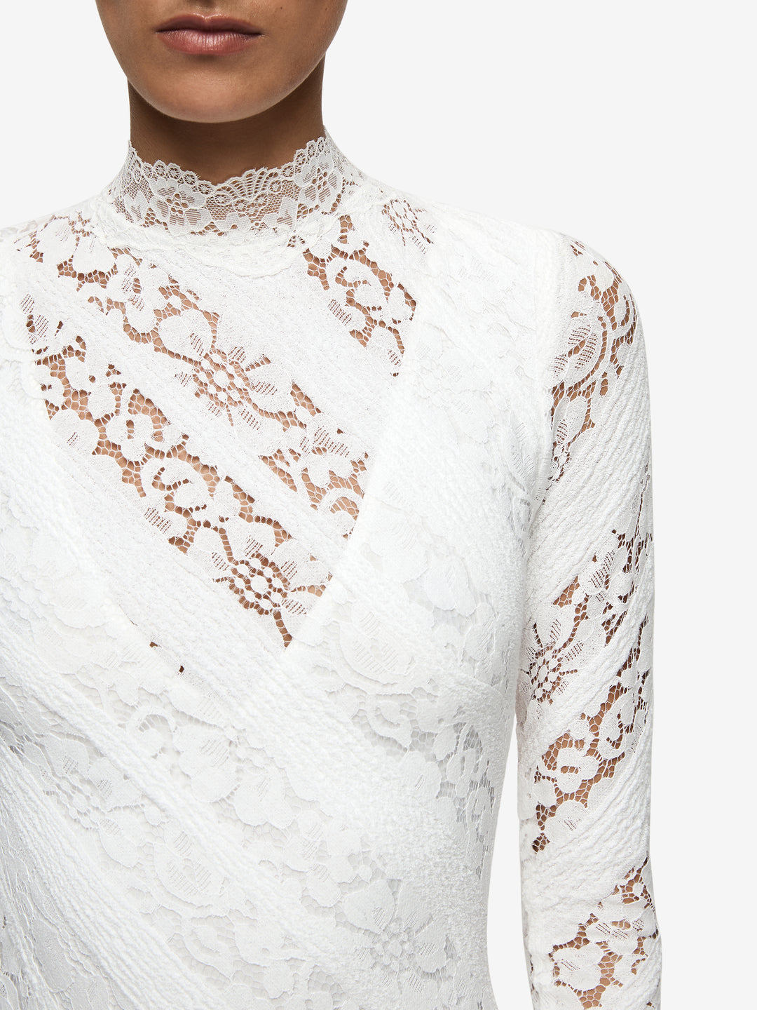 HENRIETTA LONG SLEEVE GOWN - WHITE