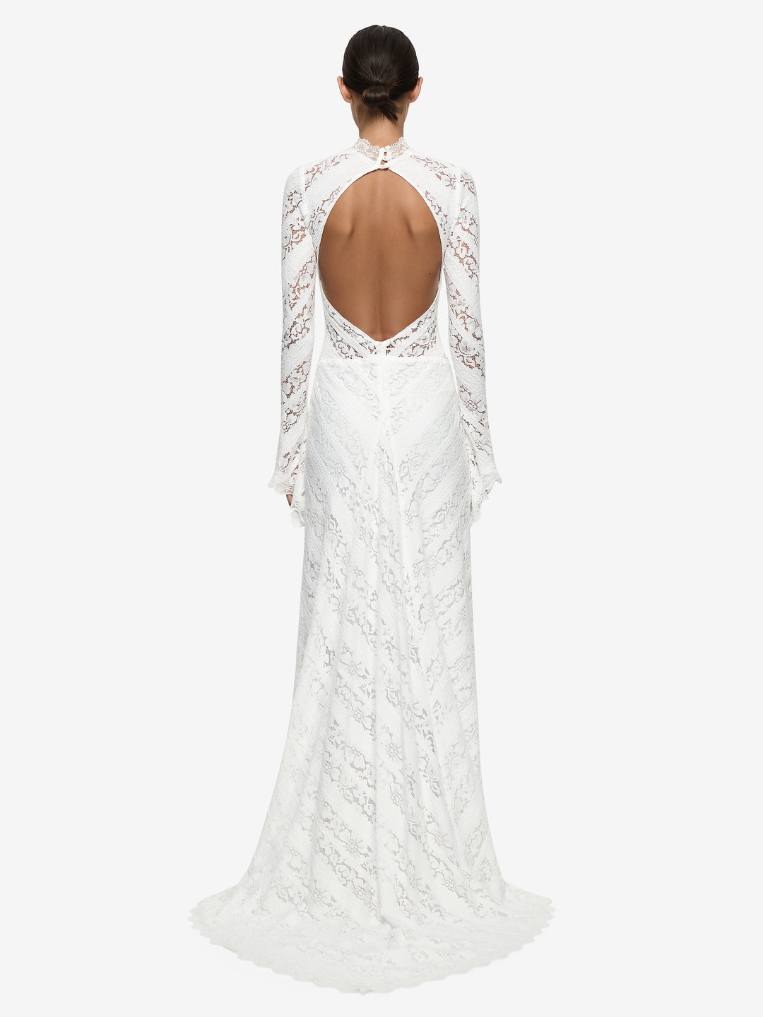 HENRIETTA LONG SLEEVE GOWN - WHITE