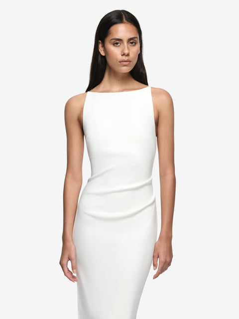 BE MINE TUCK DRESS - IVORY