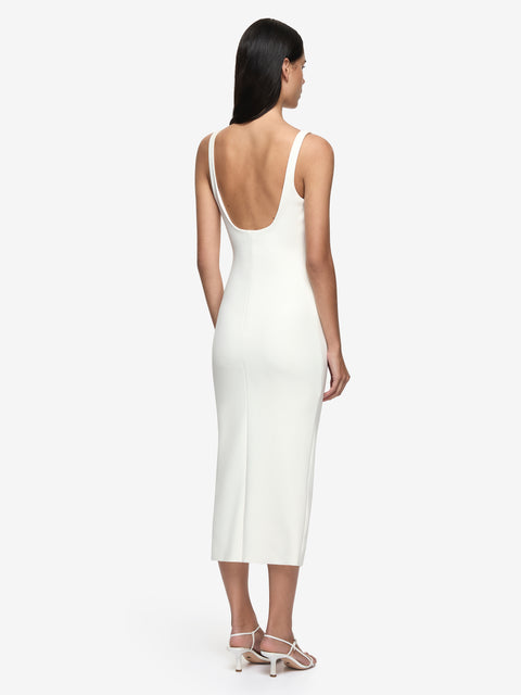 BE MINE SQUARE NECK DRESS - IVORY