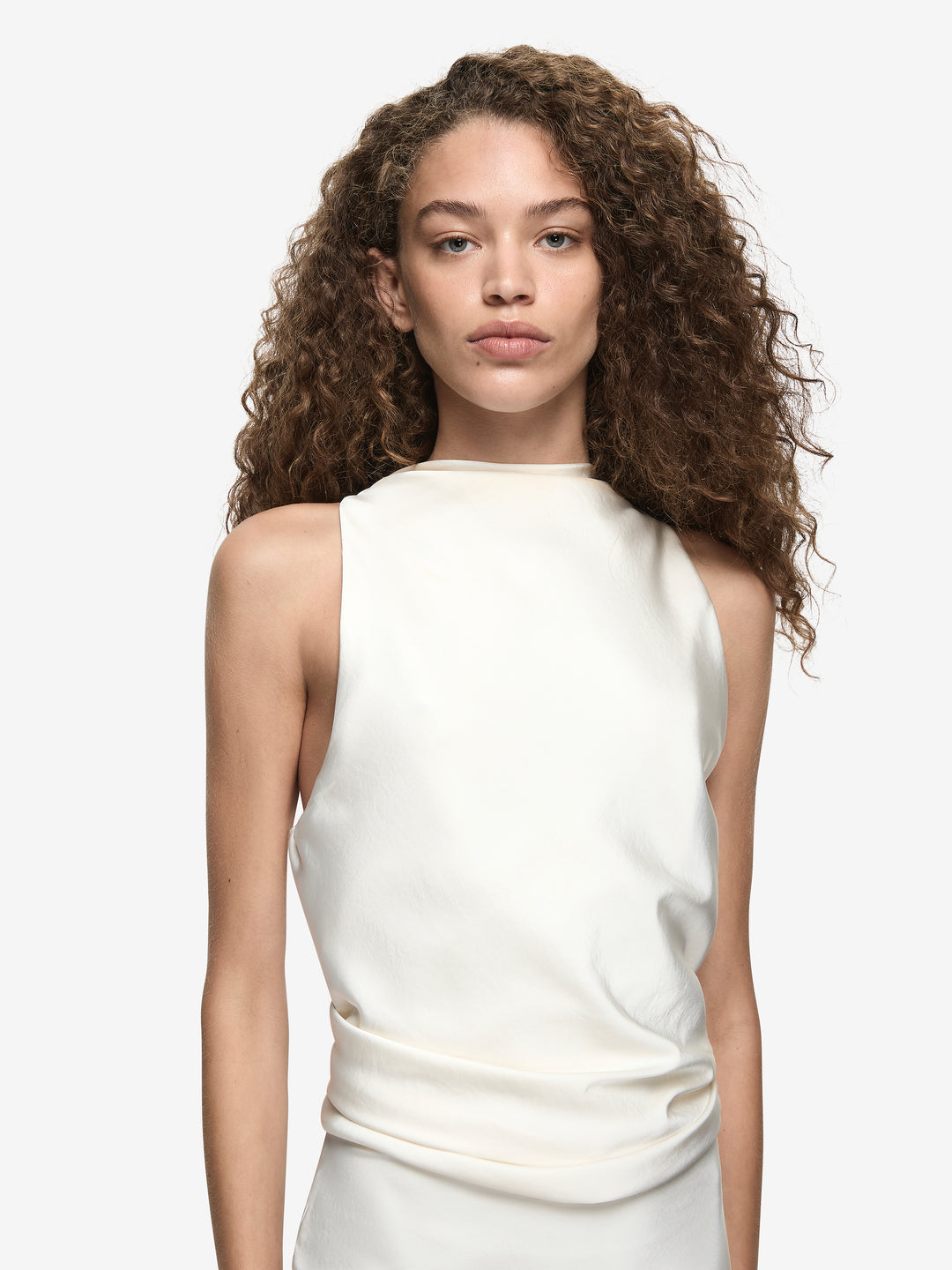 DAKOTA COWL NECK MAXI DRESS - CREAM