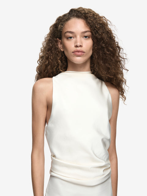 DAKOTA COWL NECK MAXI DRESS - CREAM