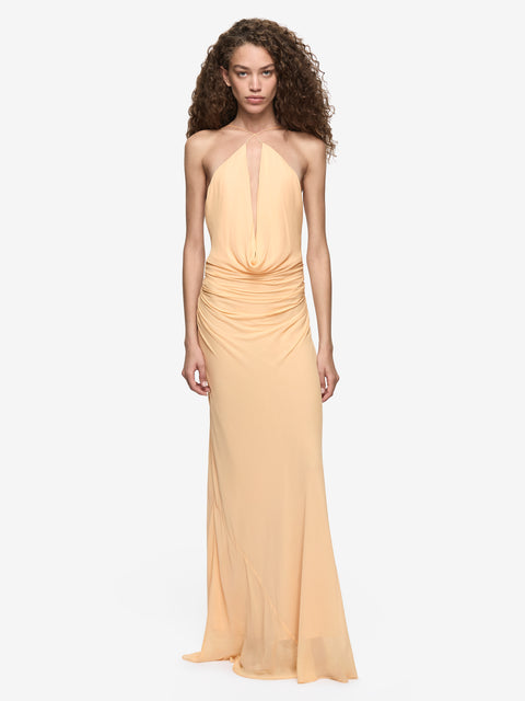 CELIA KEYHOLE MAXI DRESS - SHERBET
