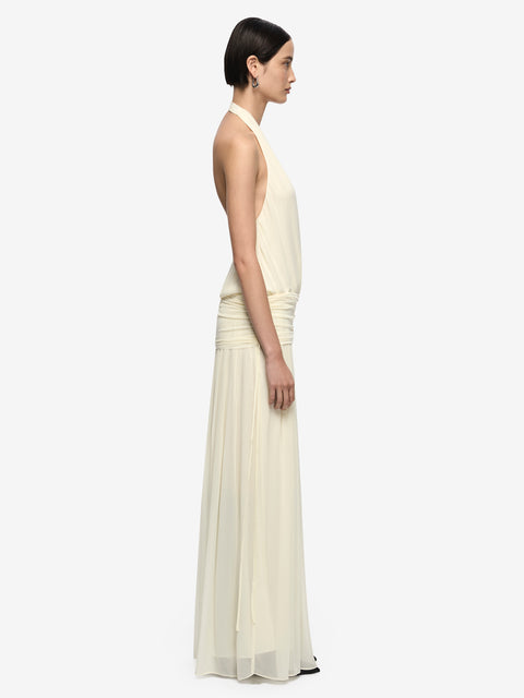 JASMIN V MAXI DRESS - LEMON SORBET