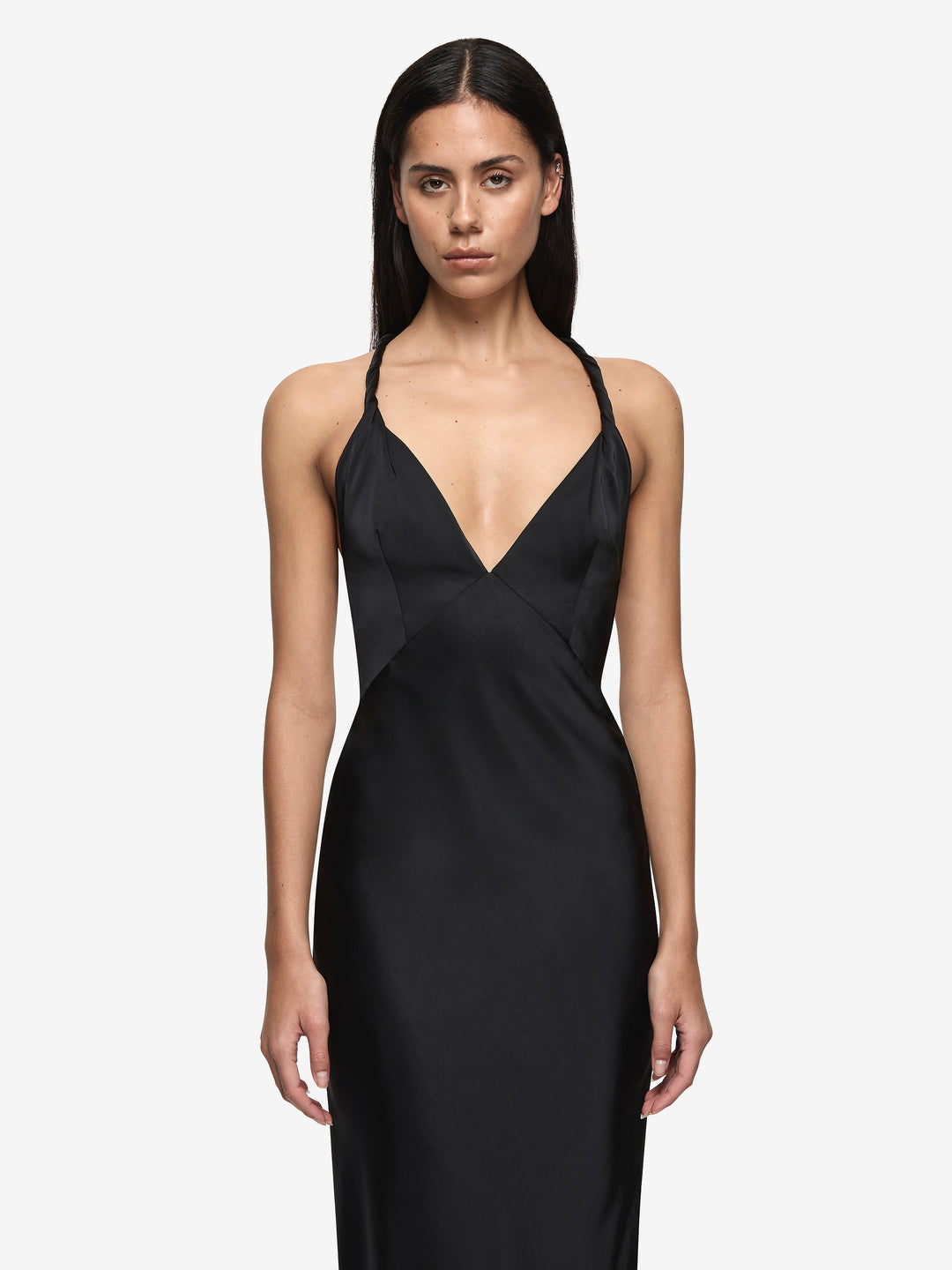 DAKOTA V MAXI DRESS - BLACK