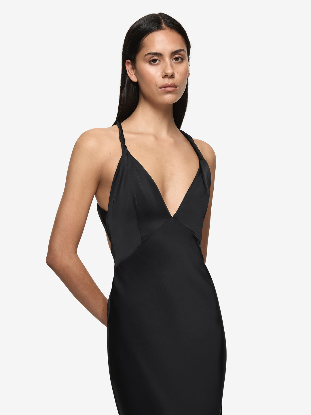 DAKOTA V MAXI DRESS - BLACK