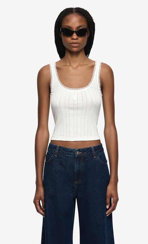 LACIE TANK - IVORY