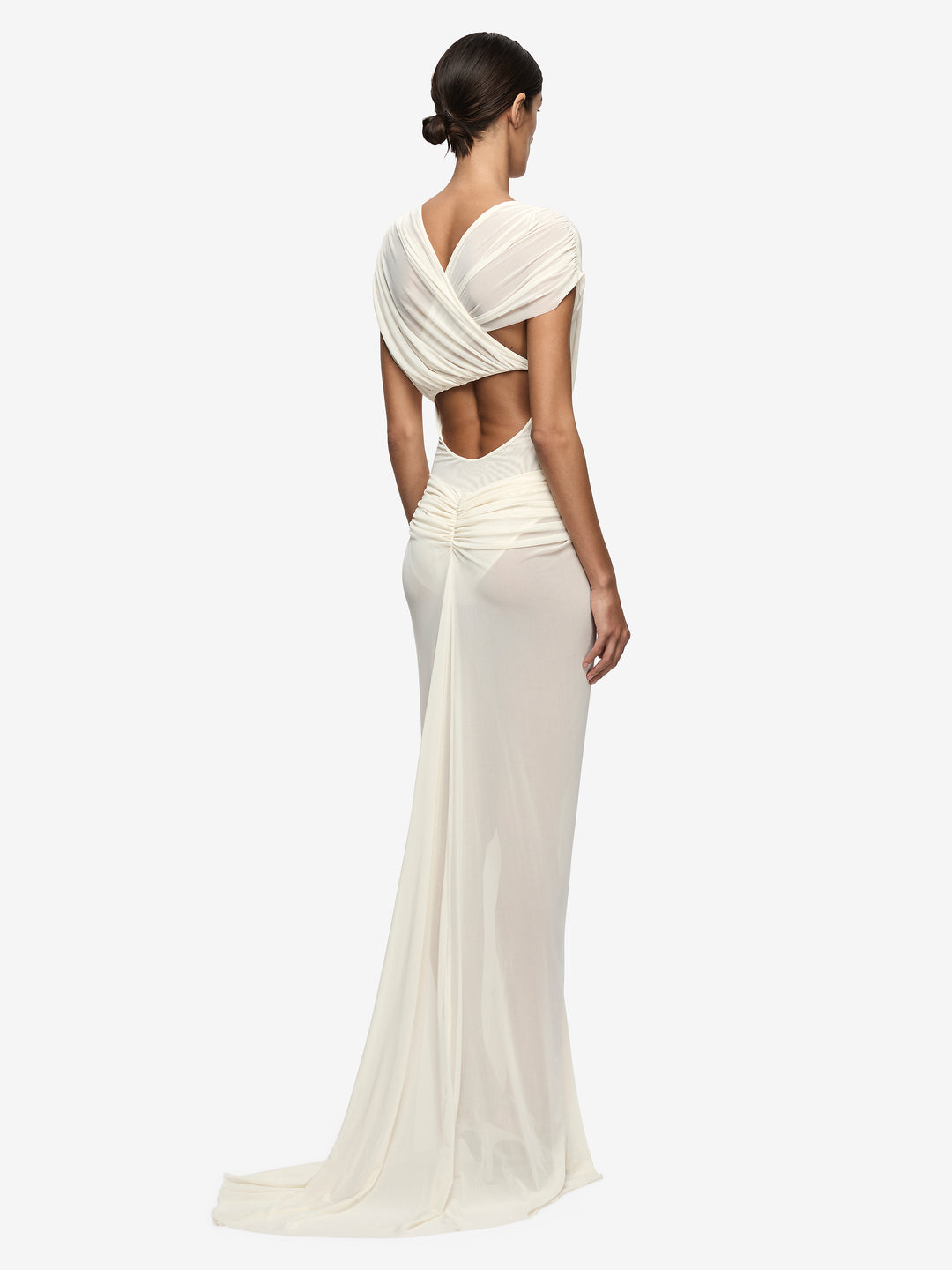 LEIA DRAPE GOWN - BUTTERCREAM